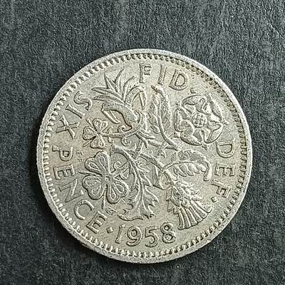 逸泉钱币2026第十五场世界钱币纪念币纸钞A883-1213A - 983 英国6便士硬币