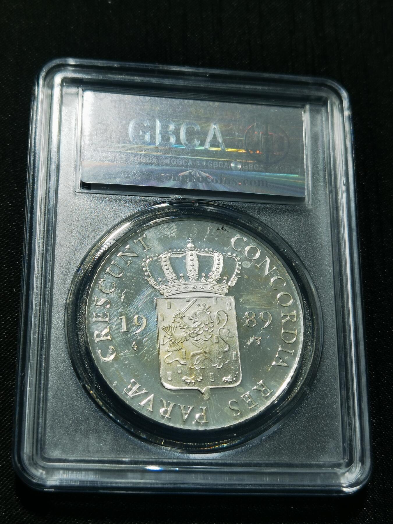 天下钱庄专场欢迎参拍 公博评级PF65荷兰杜卡特银币