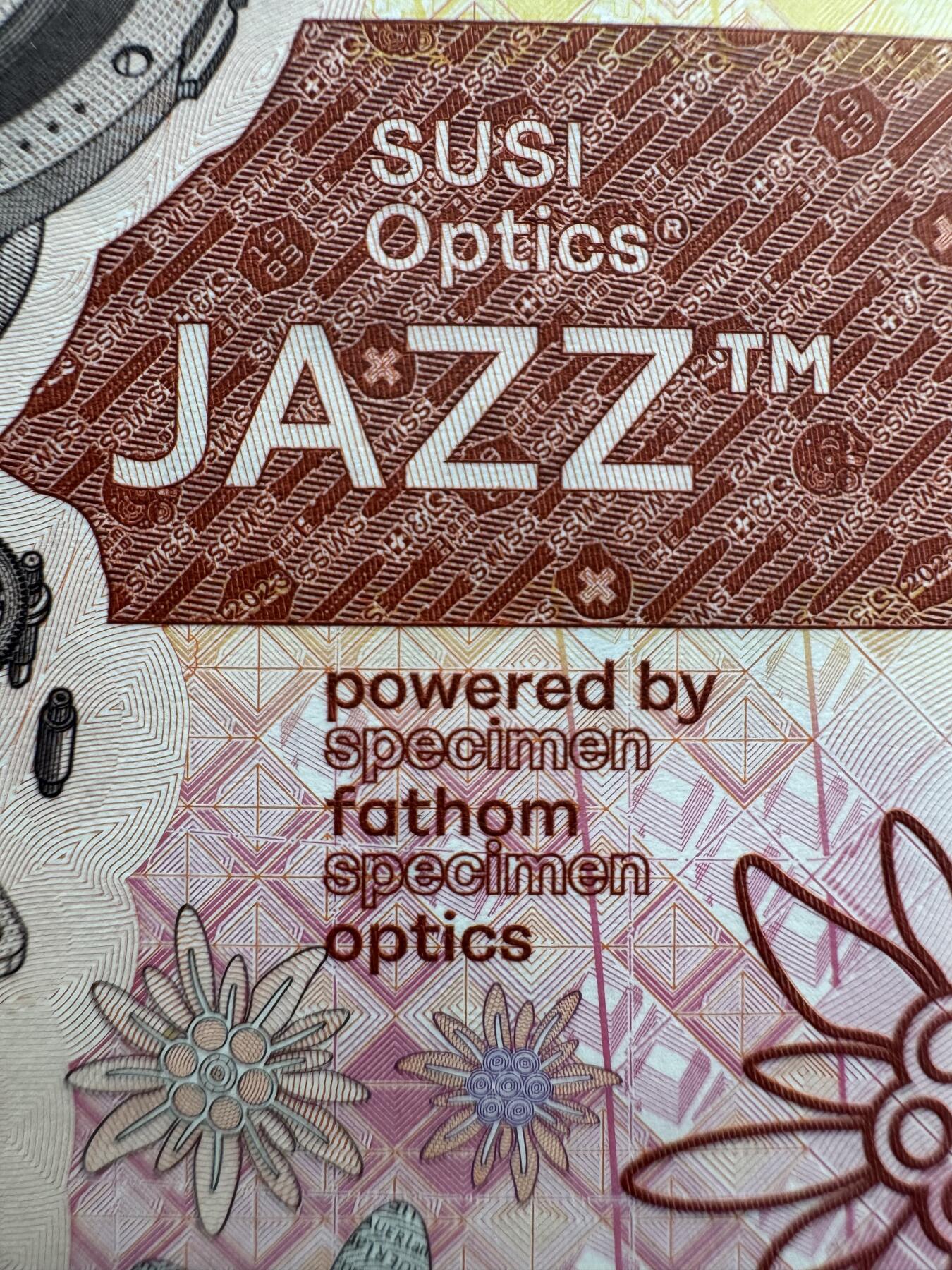 2026第2场（总第229期）：精品测试钞、连体钞综合场 德国高宝Koenig&Bauer 2023年“swatch”手表系列Durasafe三层复合基材测试钞UNC（采用了SUSI Optics JAZZ新技术）