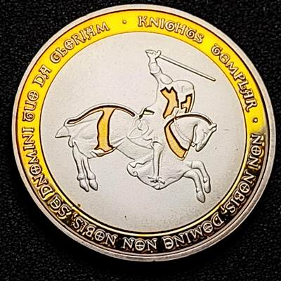 泉币菌-第174场- 精品福利场 - 纪念品 金色 马剑骑士 40×3mm