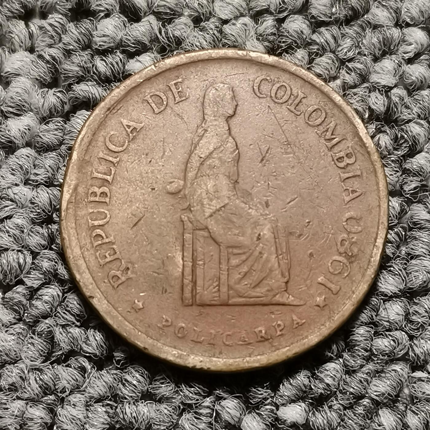 哥伦比亚5比索铜币（单枚价）