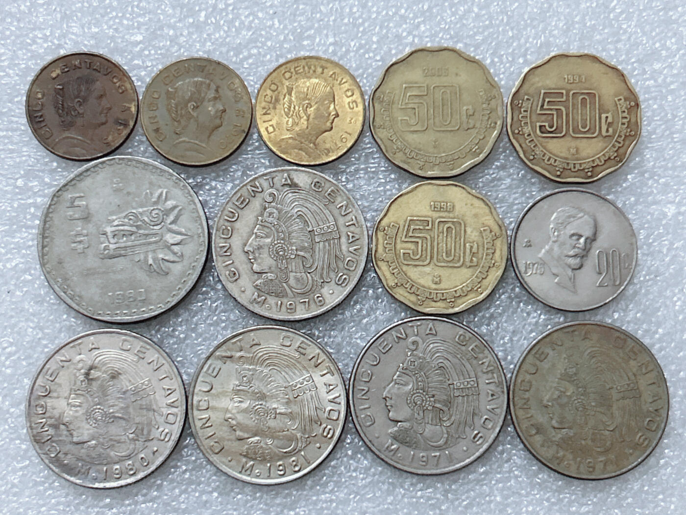 第一海外回流一元起拍收藏 散集专场  第295期 墨西哥硬币 13枚