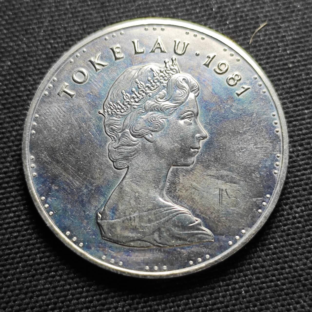 KK钱币收藏小铺  第400期  百期特拍（四拍之四）2月预留时间 周末发货   1981托克劳1元纪念币军舰鸟 发行量仅1万