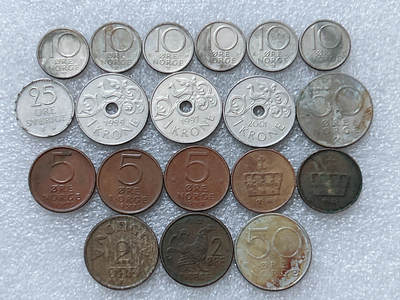 第一海外回流一元起拍收藏 散集专场  第295期 - 挪威硬币🇳🇴