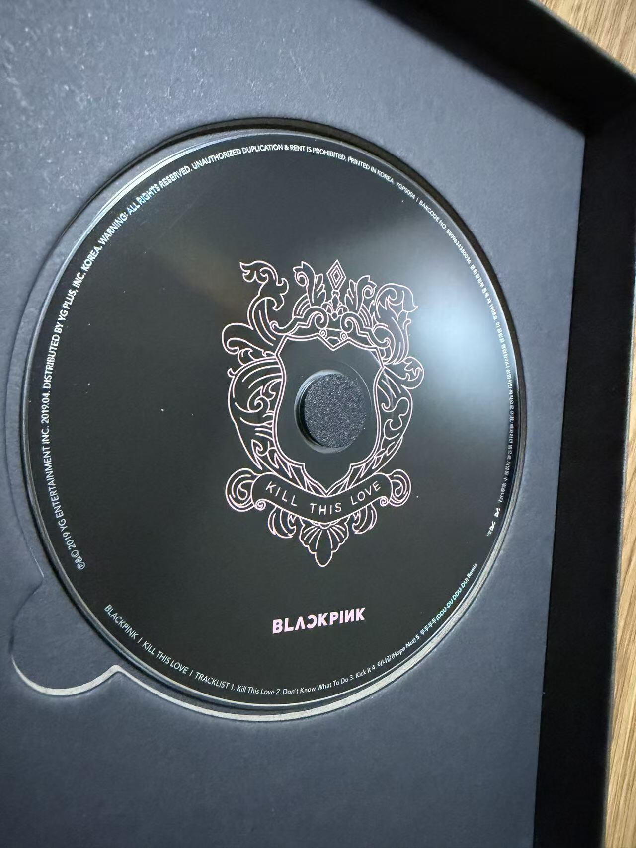 零元拍：杀死这份爱！！！！BLACK PINK亲签粉墨专辑《KILL THIS LOVE》黑版！幻彩防伪特殊笔所签，不同光线下呈现7种活彩！