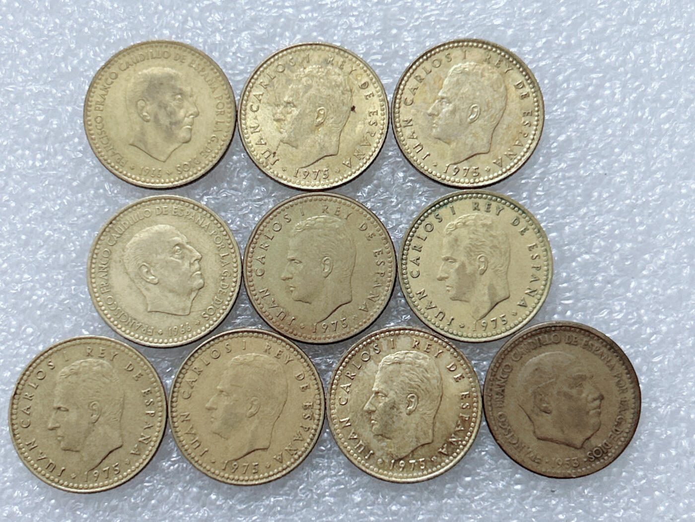 第一海外回流一元起拍收藏 散集专场  第295期 西班牙1比塞塔铜币 10枚