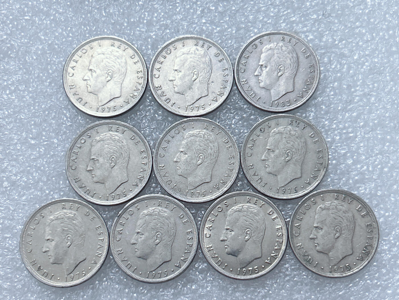 第一海外回流一元起拍收藏 散集专场  第295期 西班牙5比塞塔硬币 10枚