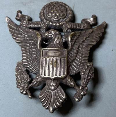 盛世勋华——号角文化勋章邮票专场拍卖第301期 - 美国陆军大檐帽帽徽 大尺寸