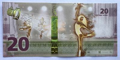 2026第2场（总第229期）：精品测试钞、连体钞综合场 - 路易森塔尔 JUMP系列RollingStar® LEAD“芭蕾舞”20面值测试钞UNC