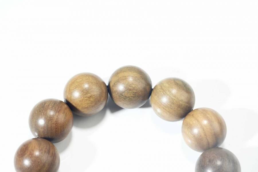 上海都达杂项专场十七（全场包邮） 天然绿檀木2.0圆珠手串87-272