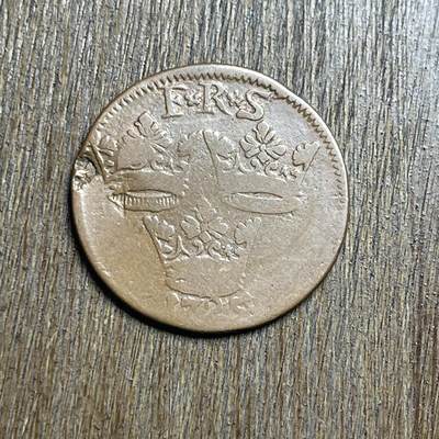 【铜匠收藏】★第140加场★精品老铜币 硬币专场 不寄存，200包邮。不满200元，支付5元运费。《接受代拍 代送NGC评级》 - 54【无寄存】1725 瑞典 1欧尔 铜币