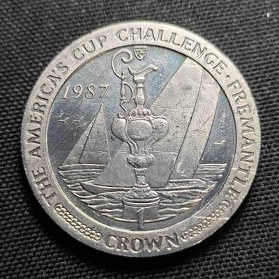 KK钱币收藏小铺  第400期  百期特拍（四拍之四）2月预留时间 周末发货 -  1987马恩岛1克朗纪念币