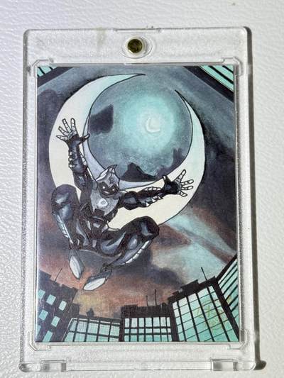 NO.22 好又多金牌大场，年前倒数第3期！每周一站式配齐，方便凑单！（周6晚9点截拍，卖家送拍0抽成！） - 【1/1手绘卡】画师元之 漫威英雄月光骑士【穿梭于黑夜，邪恶无所遁形】