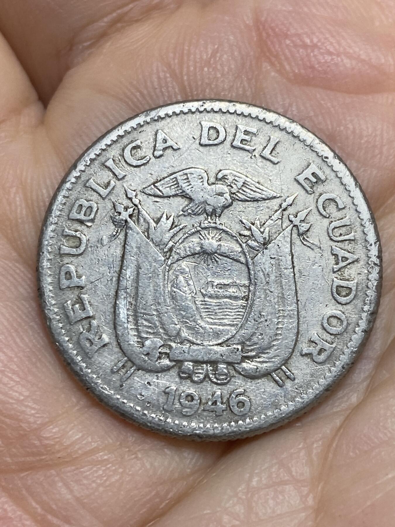 2026年第十四场(总第一百八十三场）外国好品散币场(免佣金) 厄瓜多尔🇪🇨1946年1苏克雷