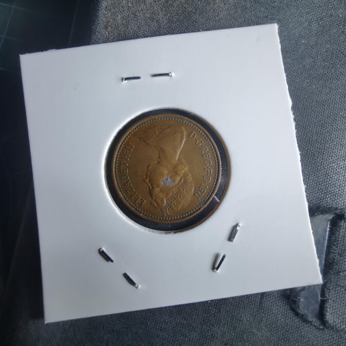 沼泽如烟--第972场 英国1971年1便士