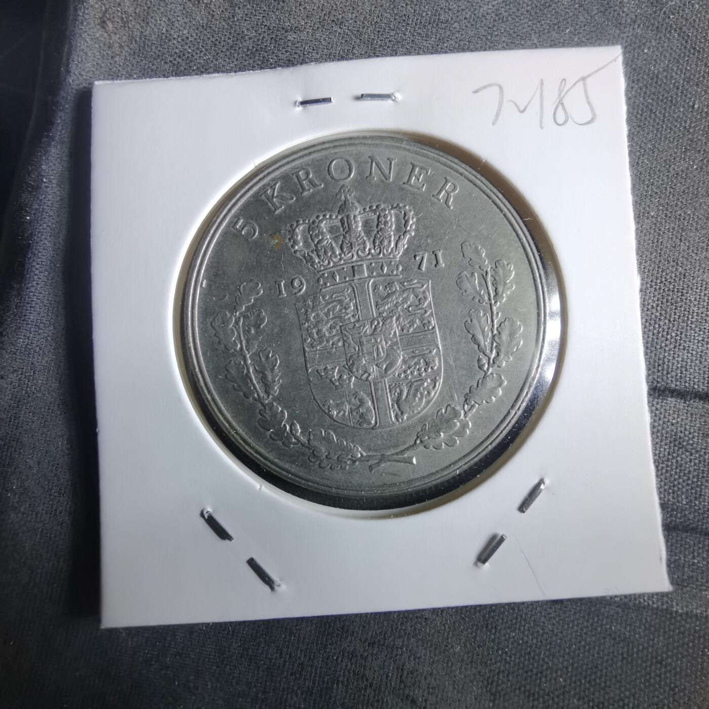 沼泽如烟--第972场 丹麦1971年5克朗