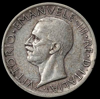 修遠堂世界钱币第102期 - 1926年意大利5里拉银币，4.94g，含银80%