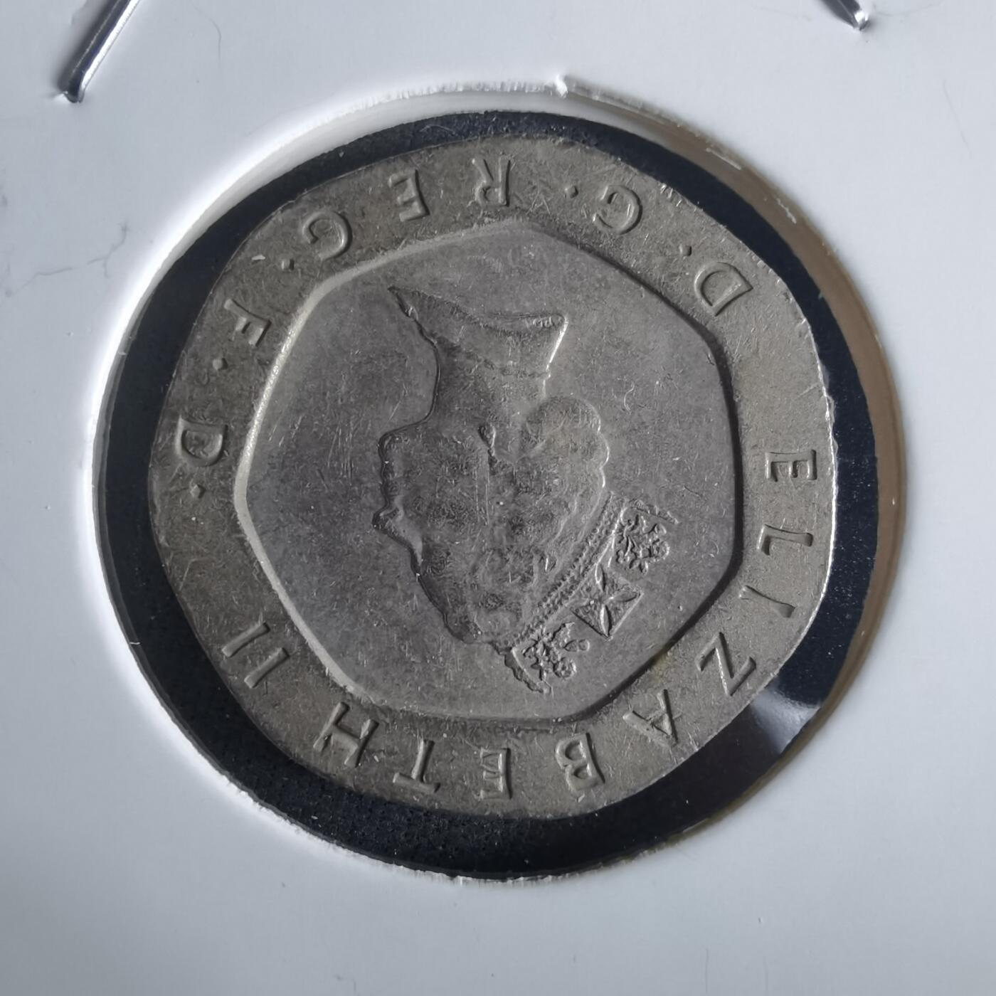 沼泽如烟--第972场 英国1987年20便士