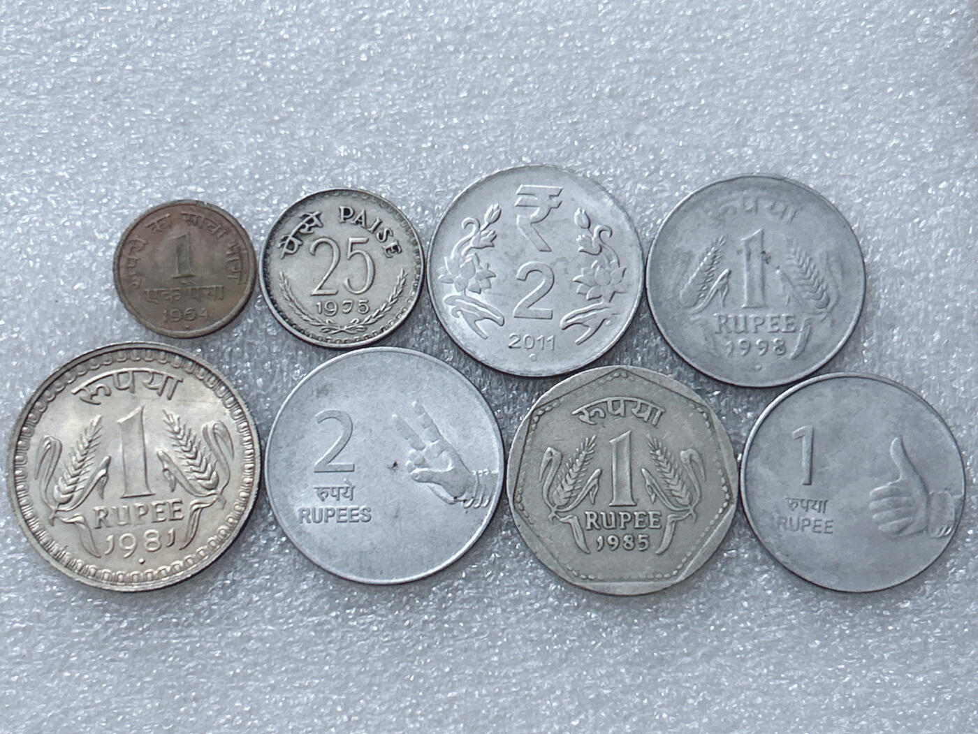 第一海外回流一元起拍收藏 散集专场  第295期 印度硬币🇮🇳8枚