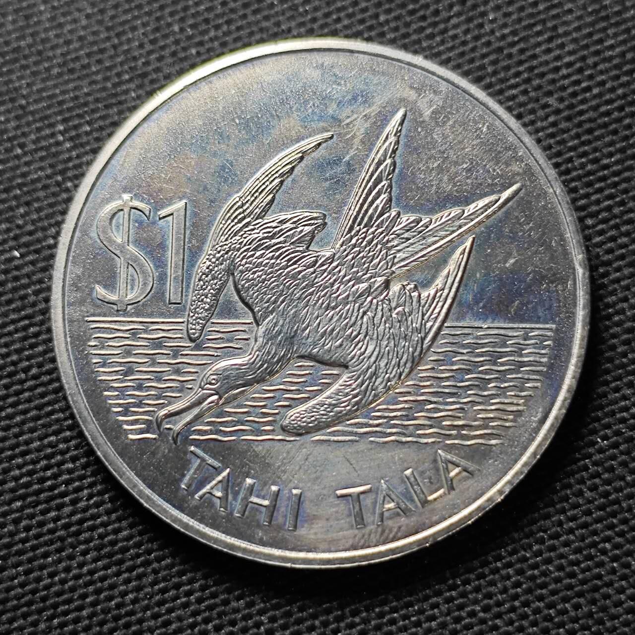 KK钱币收藏小铺  第400期  百期特拍（四拍之四）2月预留时间 周末发货   1981托克劳1元纪念币军舰鸟 发行量仅1万