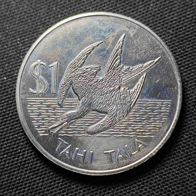 KK钱币收藏小铺  第400期  百期特拍（四拍之四）2月预留时间 周末发货 -   1981托克劳1元纪念币军舰鸟 发行量仅1万