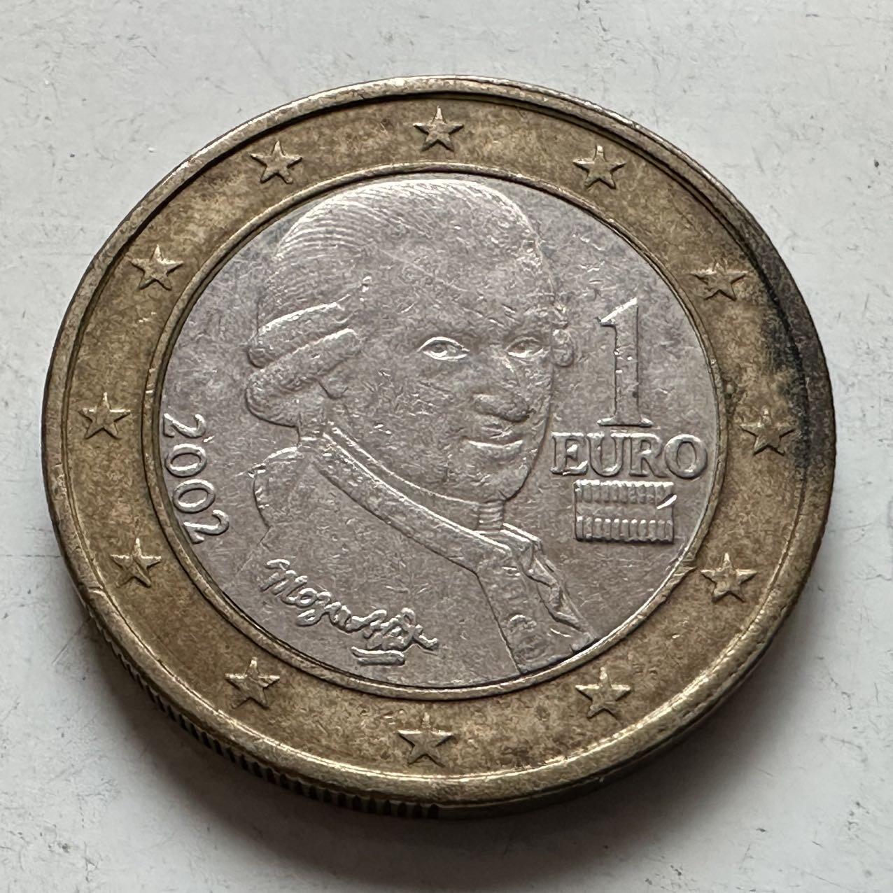 🌹外币初藏🌹🐯2026年第11场  每周二四六晚8️⃣点 接代拍 奥地利2002年1欧元