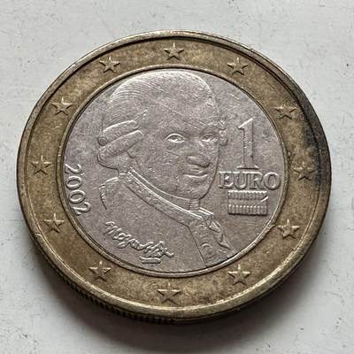 🌹外币初藏🌹🐯2026年第11场  每周二四六晚8️⃣点 接代拍 - 奥地利2002年1欧元