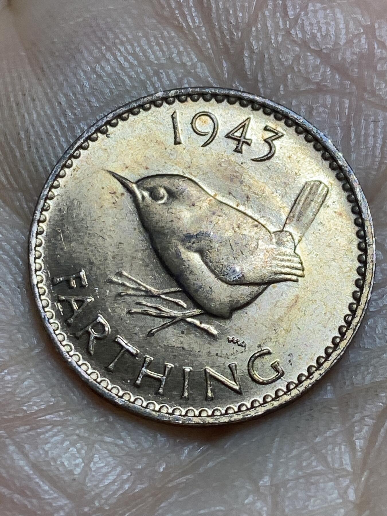 2026年第十四场(总第一百八十三场）外国好品散币场(免佣金) 原光好品–英国🇬🇧1943年1法新(乔治六世第一版)