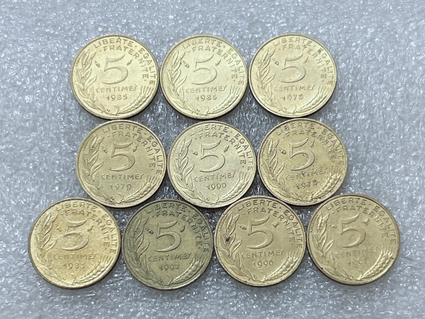 第一海外回流一元起拍收藏 散集专场  第295期 法国5分 10枚