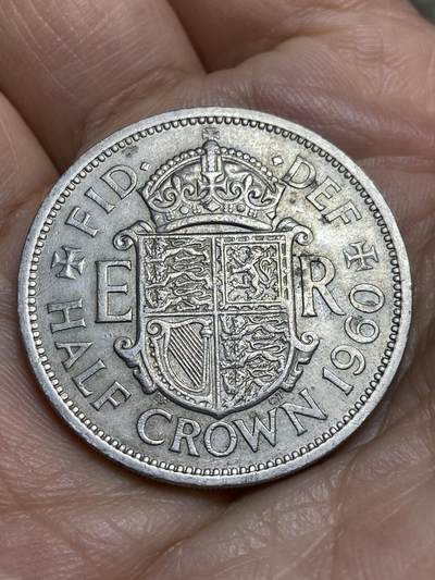 2026年第十四场(总第一百八十三场）外国好品散币场(免佣金) - 英国🇬🇧1960年半克朗(伊丽莎白二世青年桂冠第二版)