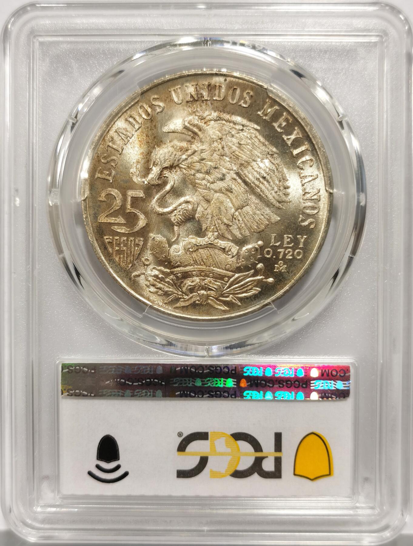 博洋堂世界钱币拍卖第158期（全场包邮） PCGS MS66 墨西哥1968年奥运25比索银币，热门高银土著币。