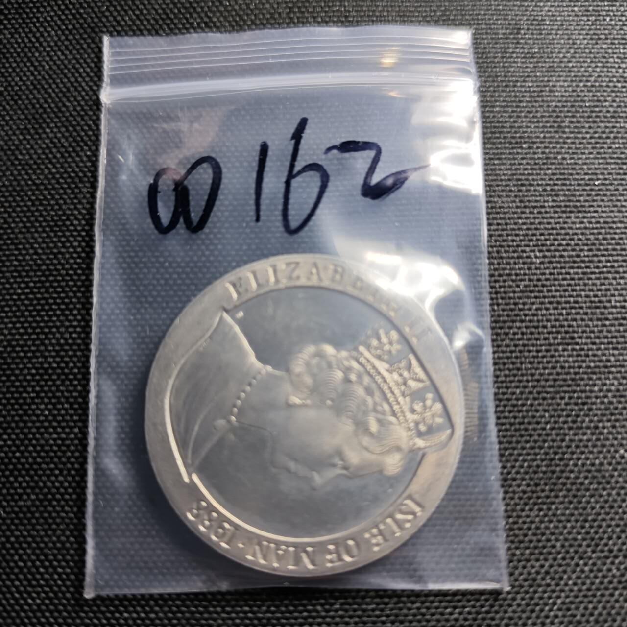 KK钱币收藏小铺  第400期  百期特拍（四拍之四）2月预留时间 周末发货   1988马恩岛1克朗纪念币 蒸汽轮船