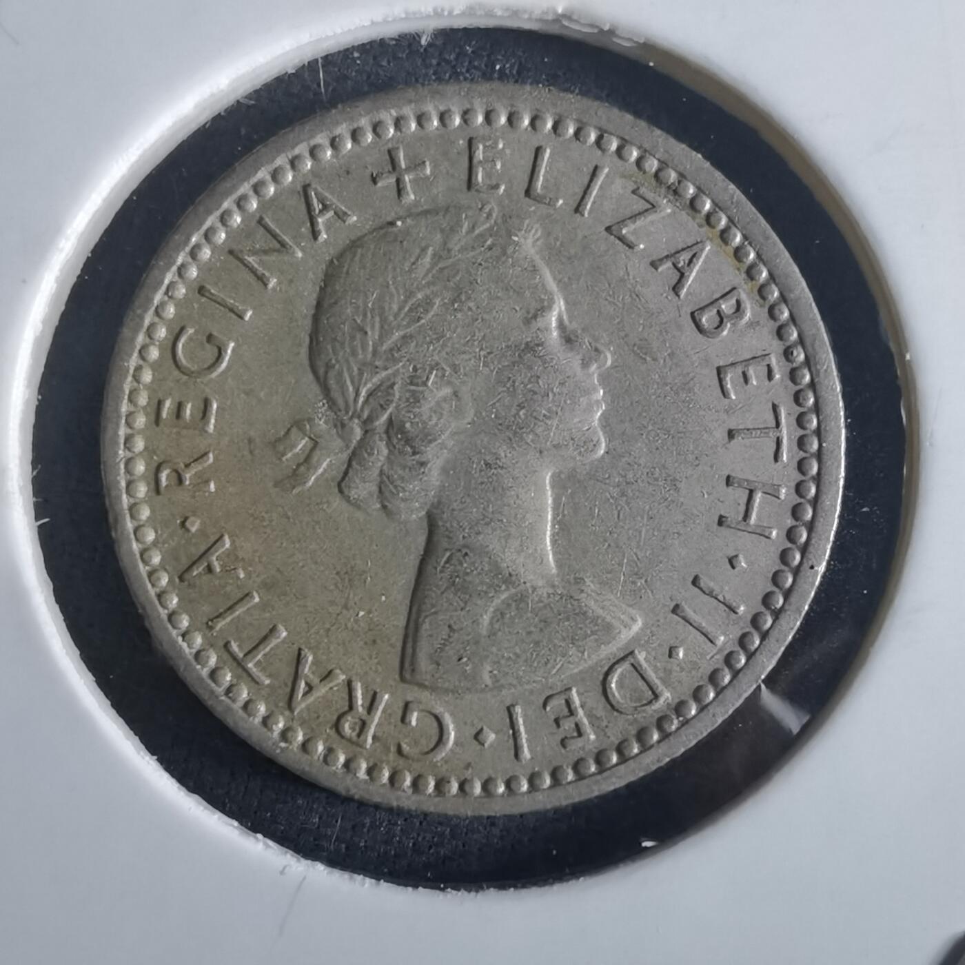 沼泽如烟--第972场 英国1960年6便士