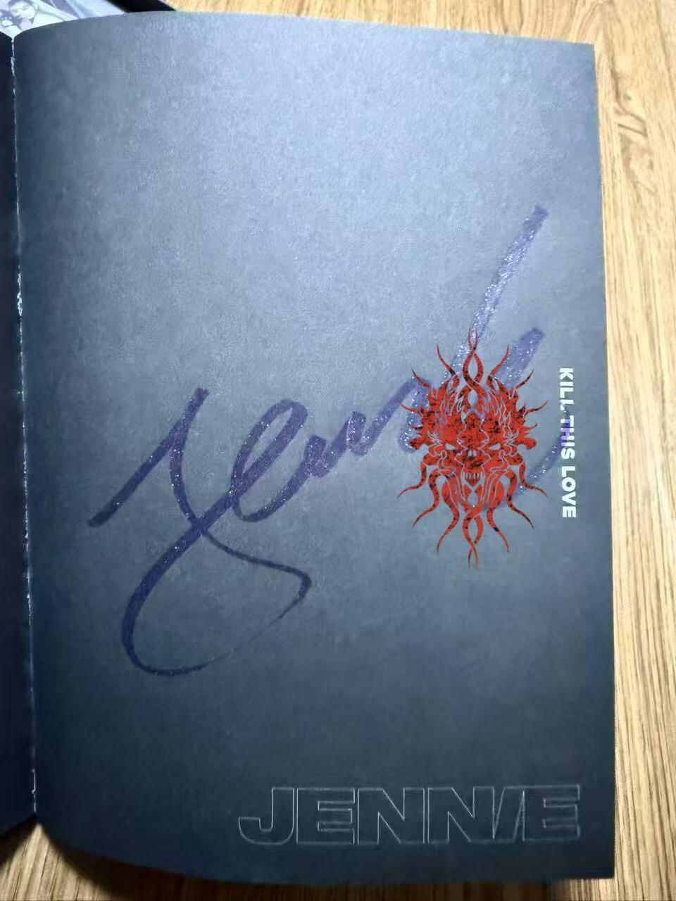 零元拍：杀死这份爱！！！！BLACK PINK亲签粉墨专辑《KILL THIS LOVE》黑版！幻彩防伪特殊笔所签，不同光线下呈现7种活彩！