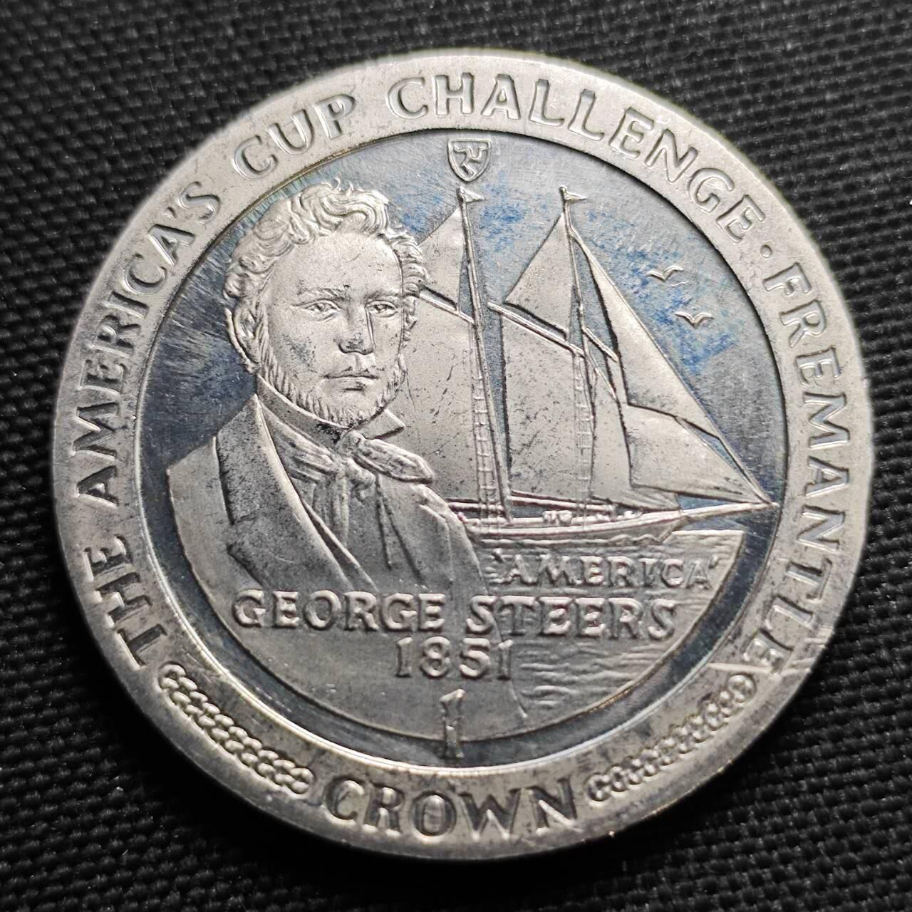 KK钱币收藏小铺  第400期  百期特拍（四拍之四）2月预留时间 周末发货  1987马恩岛1克朗纪念币