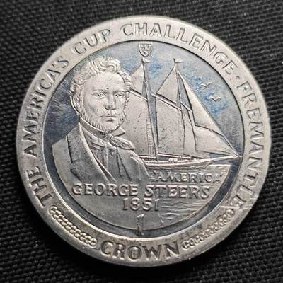 KK钱币收藏小铺  第400期  百期特拍（四拍之四）2月预留时间 周末发货 -  1987马恩岛1克朗纪念币