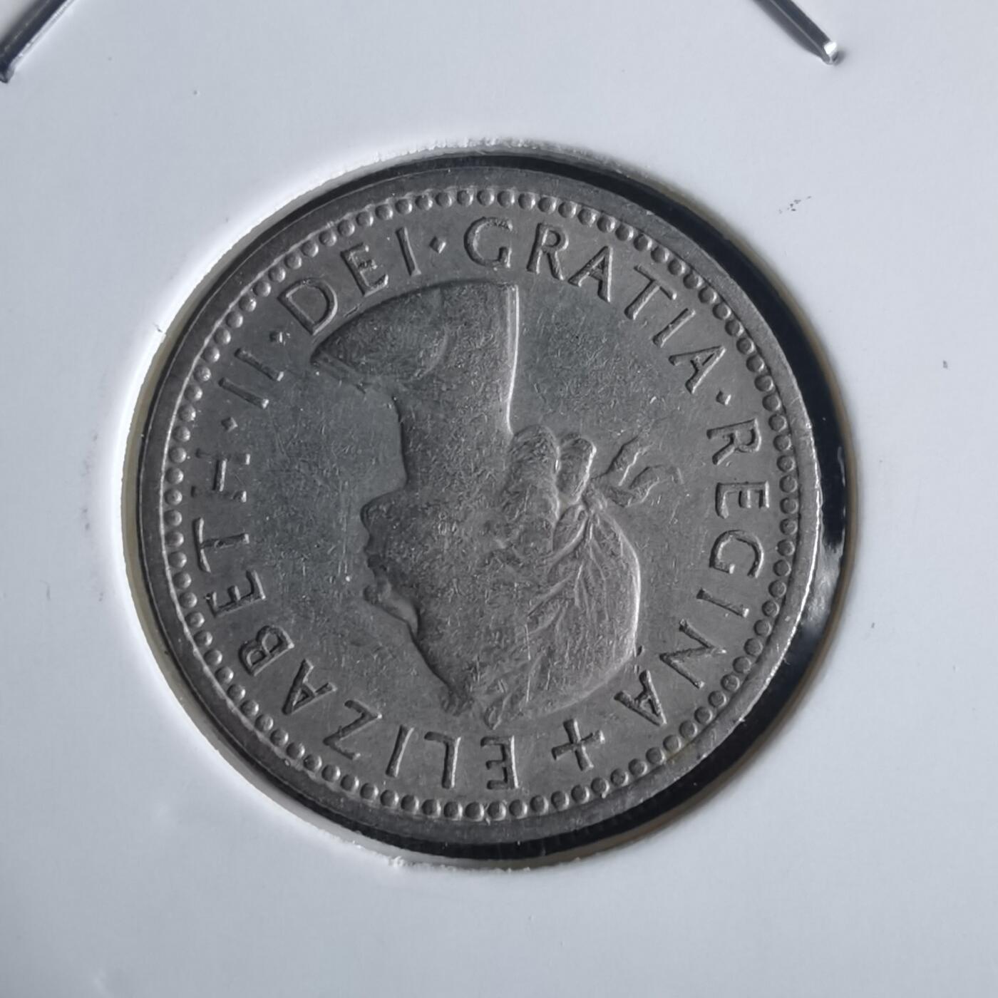 沼泽如烟--第972场 英国1961年6便士