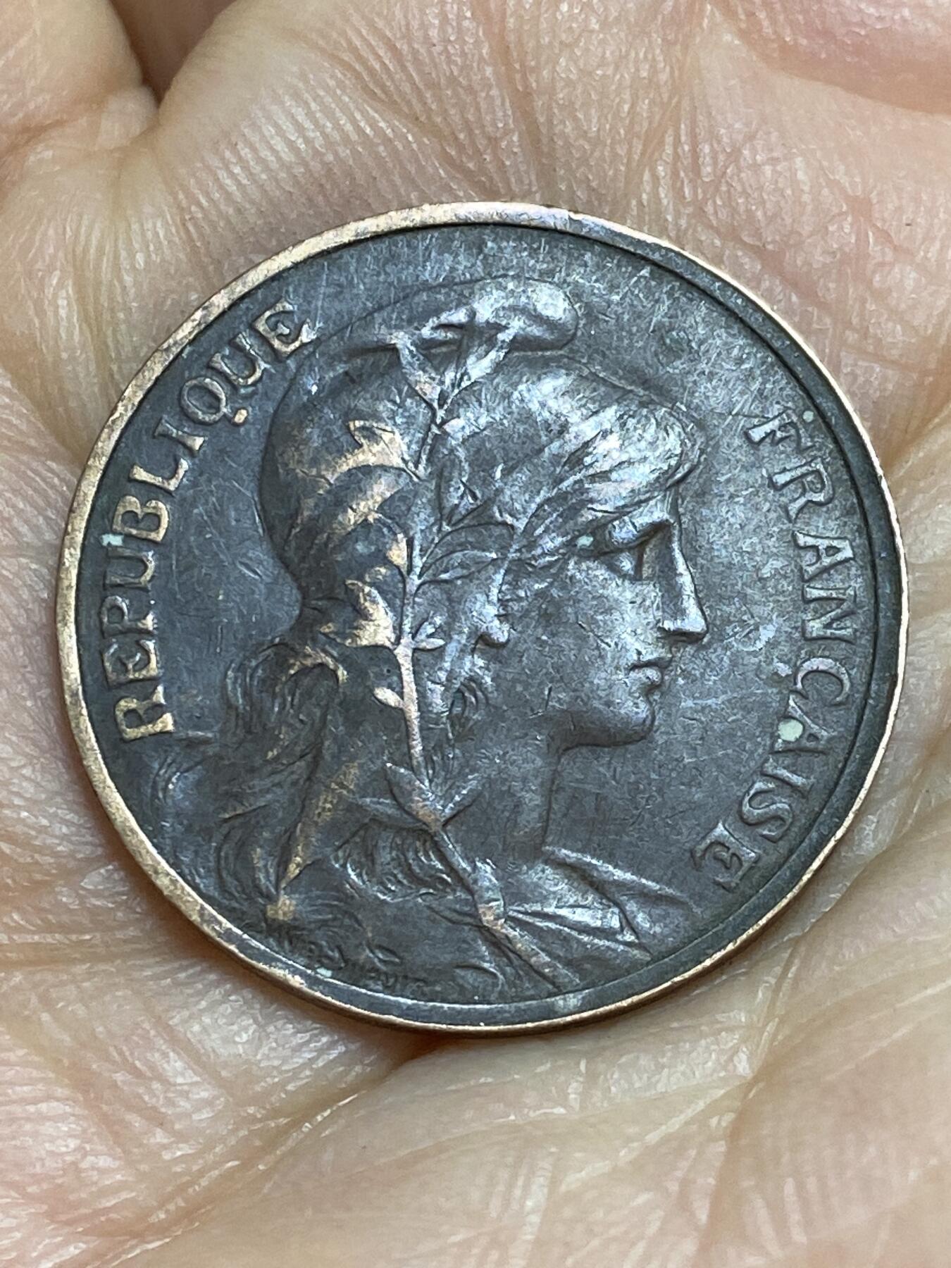 2026年第十四场(总第一百八十三场）外国好品散币场(免佣金) 法兰西第三共和国1916年5生丁(第二版，S版星标马德里造)