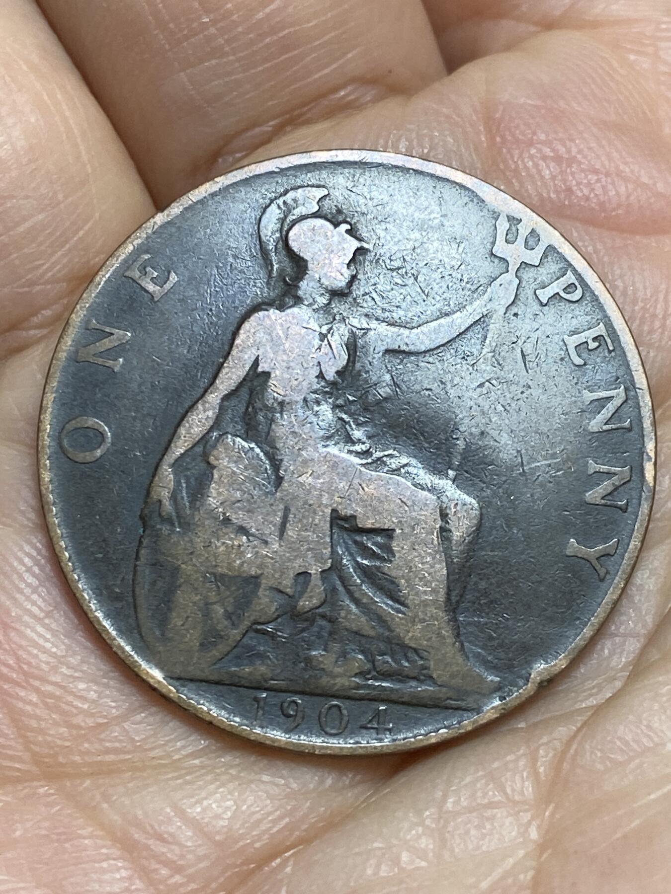 2026年第十四场(总第一百八十三场）外国好品散币场(免佣金) 英国🇬🇧1904年1便士(爱德华七世时期)