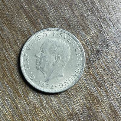 【春节前最后一拍，下一场3.3号】★第139场★散币场。不寄存，30包邮。不满30元，支付5元运费。《接受代拍 代送NGC评级》 - 69【无寄存】1972 瑞典 5克朗 镍币