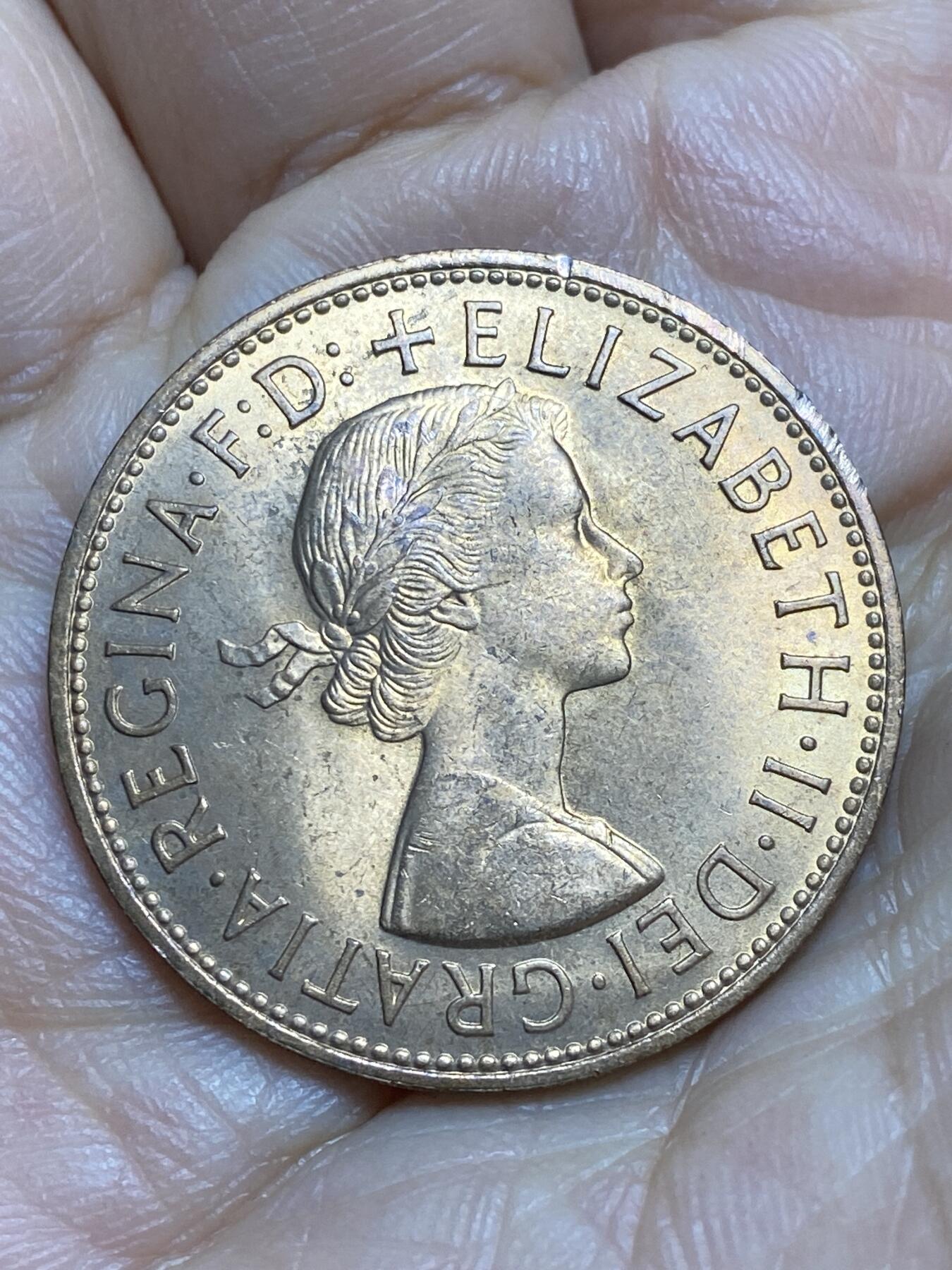 2026年第十四场(总第一百八十三场）外国好品散币场(免佣金) 原光好品–英国🇬🇧1966年1便士(伊丽莎白二世青年桂冠第二版)