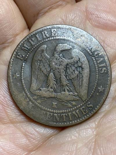 2026年第十四场(总第一百八十三场）外国好品散币场(免佣金) - 法兰西第二帝国1864年10生丁(拿破仑三世第二版，K标波尔多造)