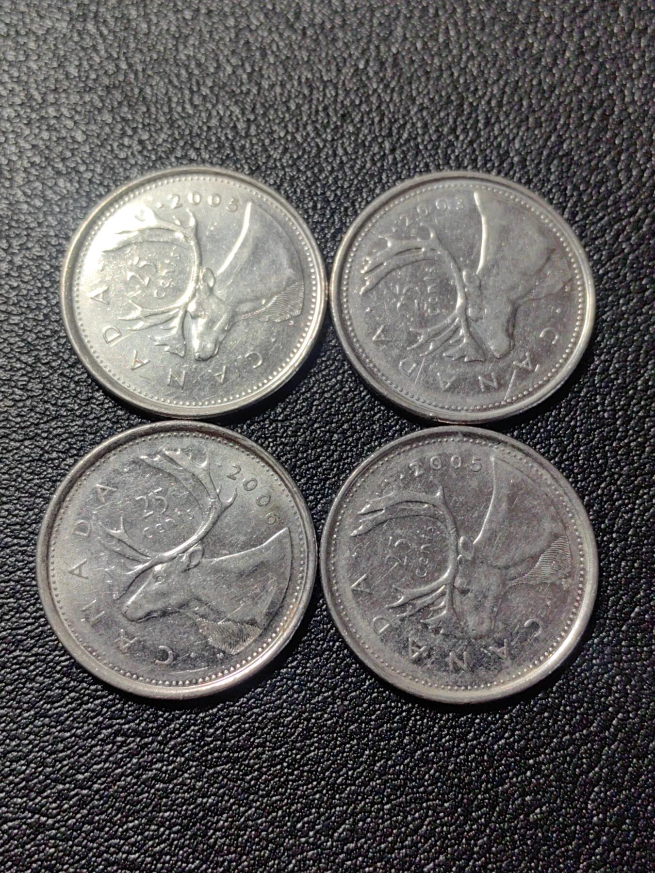 靖甫拍卖第二场 加拿大25分四枚