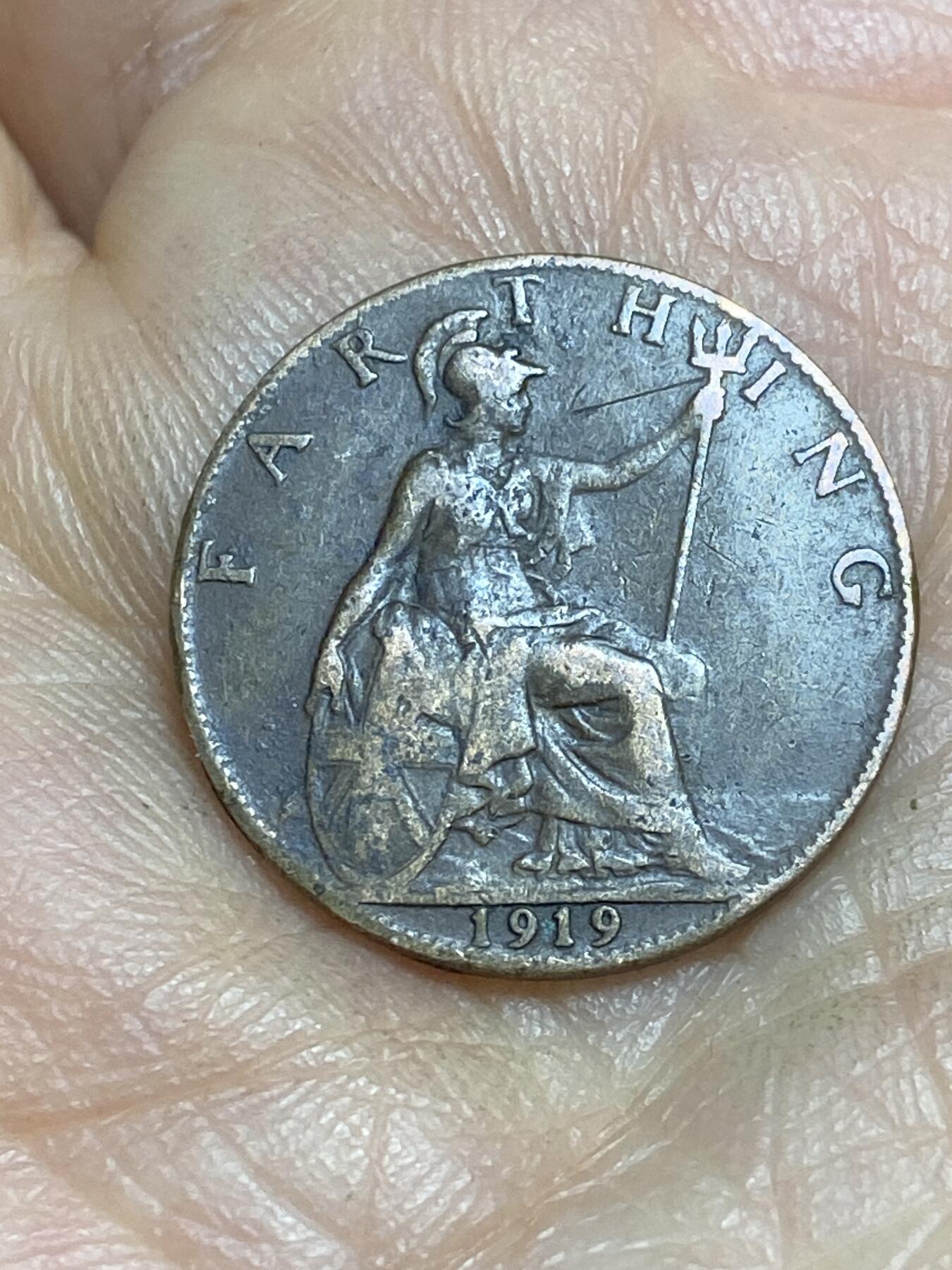 2026年第十四场(总第一百八十三场）外国好品散币场(免佣金) 英国🇬🇧1919年1法新(乔治五世第二版)