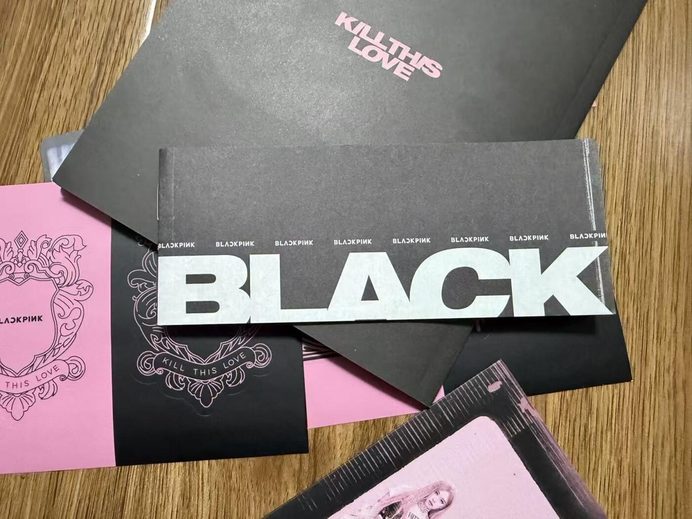 零元拍：杀死这份爱！！！！BLACK PINK亲签粉墨专辑《KILL THIS LOVE》黑版！幻彩防伪特殊笔所签，不同光线下呈现7种活彩！