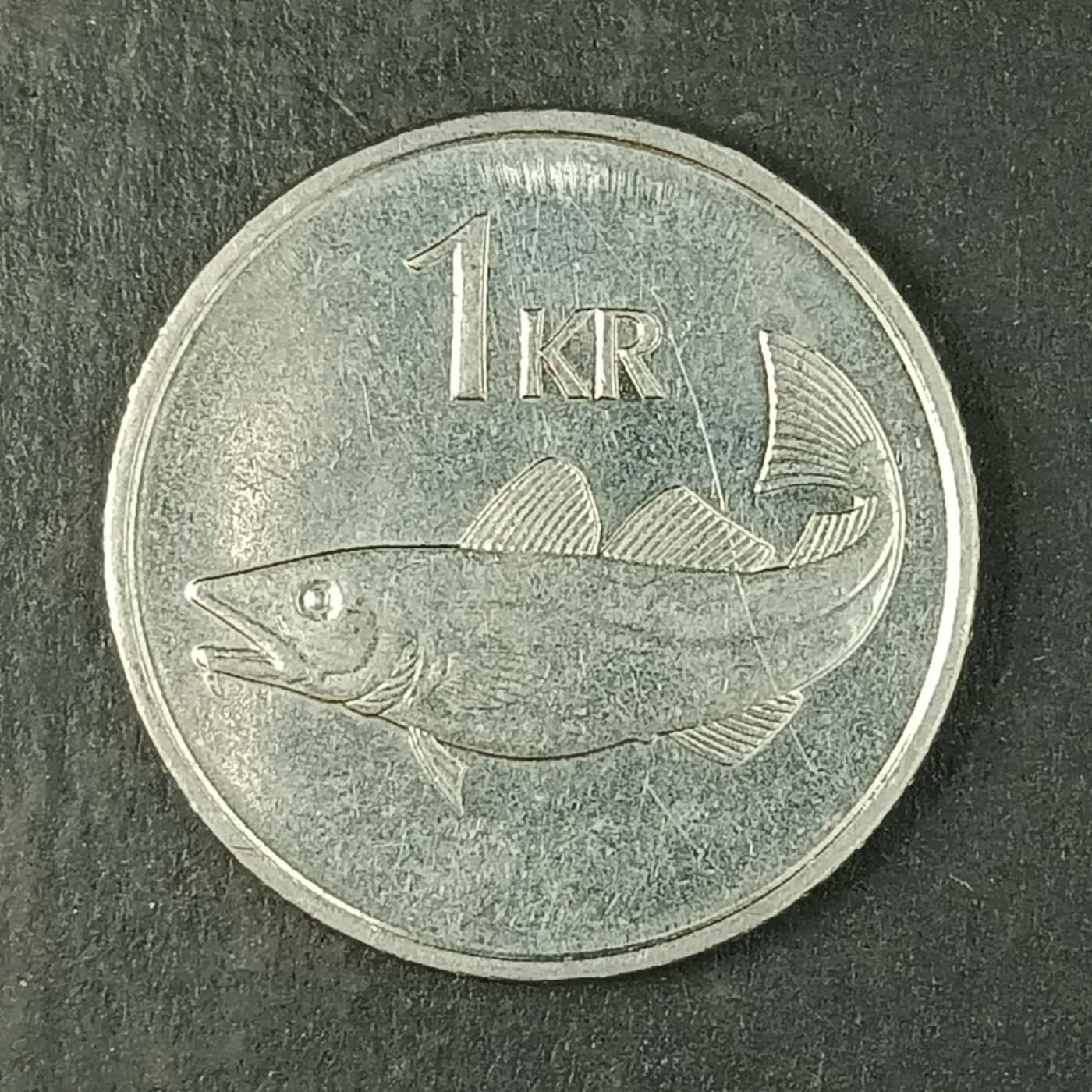 逸泉钱币2026第十五场世界钱币纪念币纸钞A883-1213A 978 冰岛1克郎鳕鱼