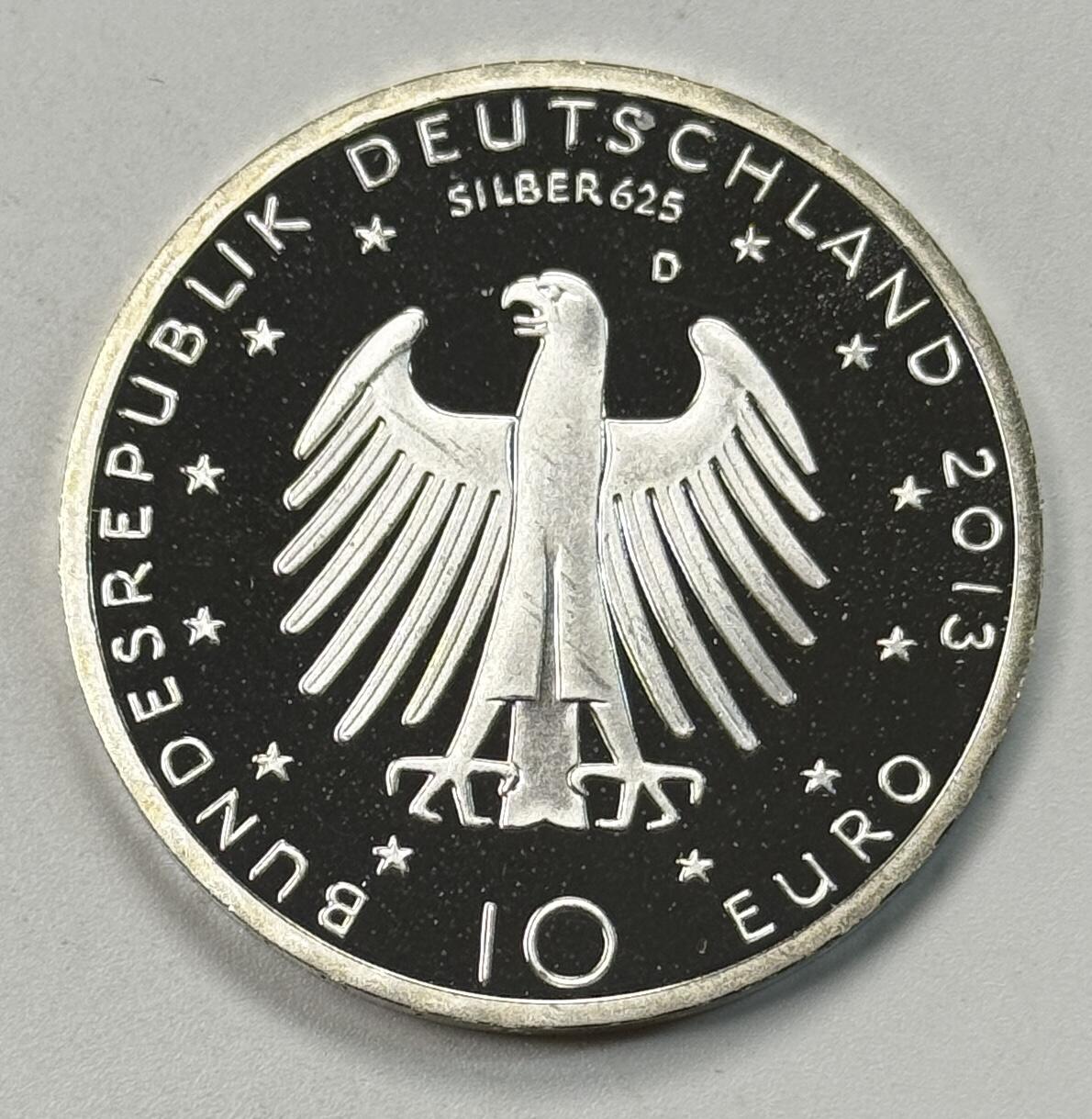 S&S Numismatic世界钱币-拍卖 第119期  德国2013年 理查德·瓦格纳诞辰200周年 10欧元精制纪念银币 16克625银