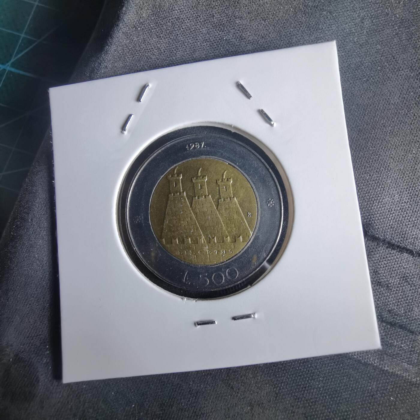 沼泽如烟--第972场 圣马力诺1987年500里拉