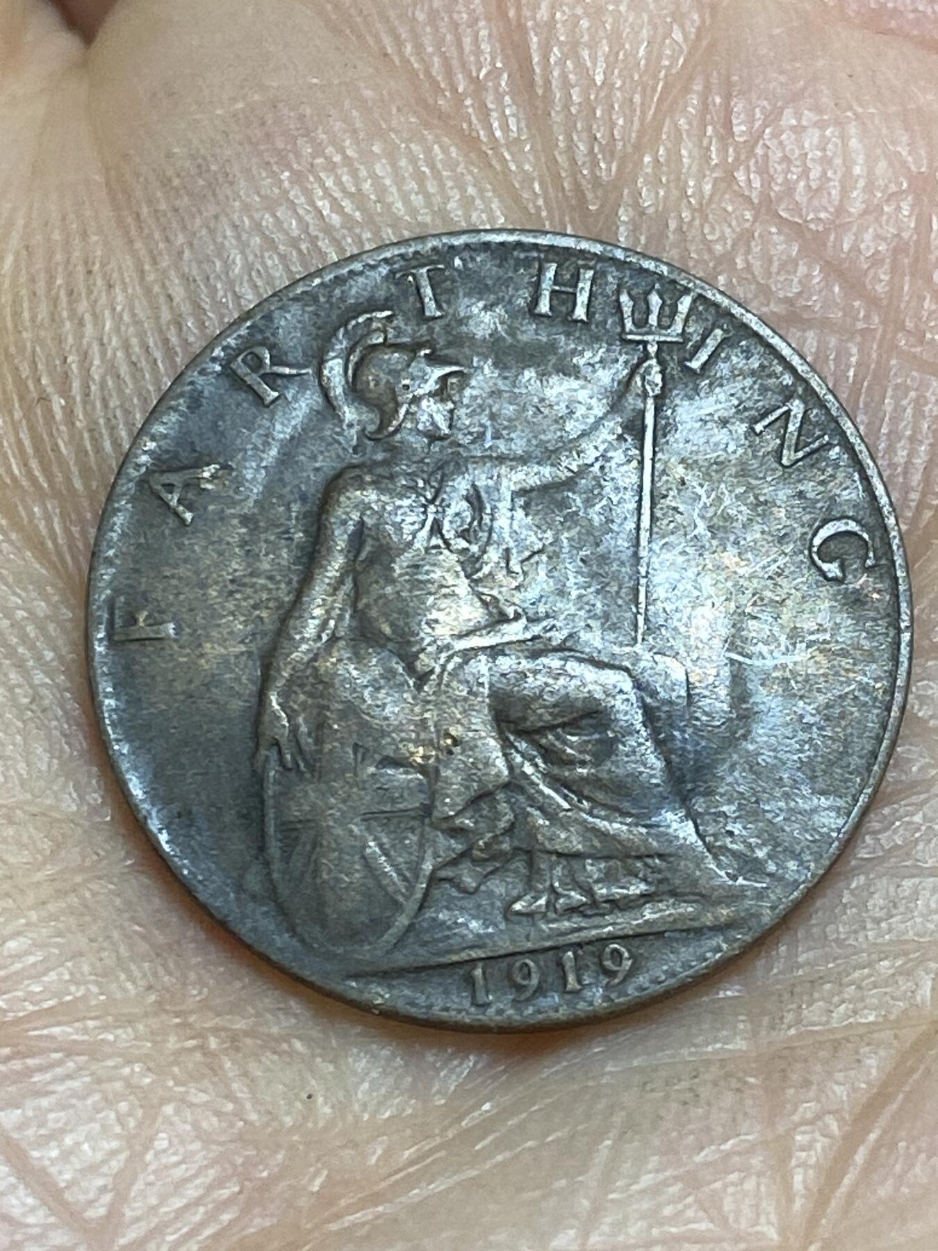 2026年第十四场(总第一百八十三场）外国好品散币场(免佣金) 英国🇬🇧1919年1法新(乔治五世第二版)