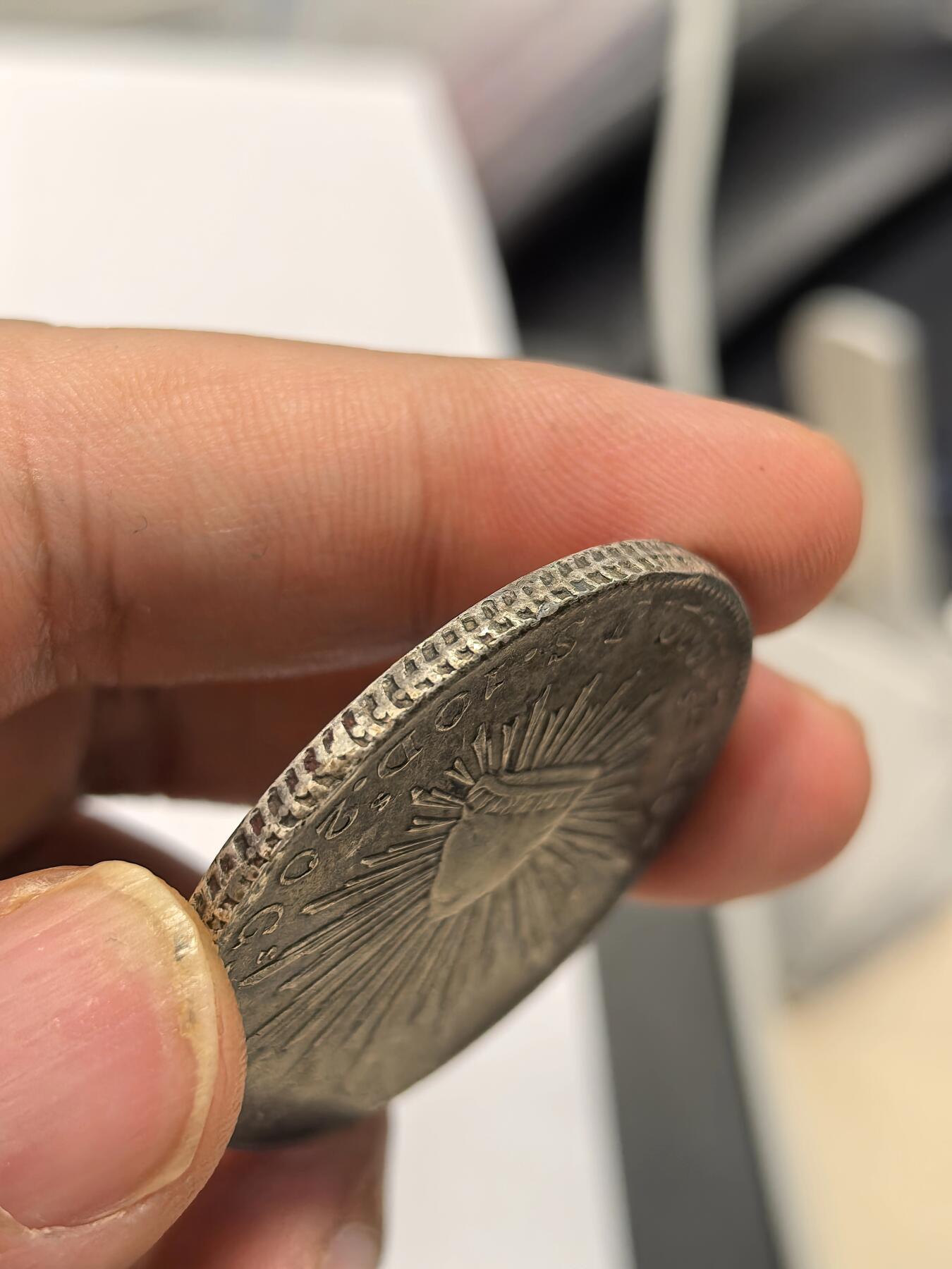 博洋堂世界钱币拍卖第158期（全场包邮） 墨西哥花边鹰洋ZS 1882 JS 8里亚尔 老油彩包浆